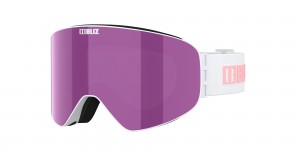 Bliz Flow Ski Goggles Valkoinen Ruskea Pinkki | YVTD-36710