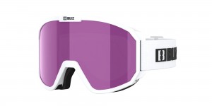 Bliz Rave Jr Ski Goggles Valkoinen Mustat Ruskea Pinkki | ZOAL-91847