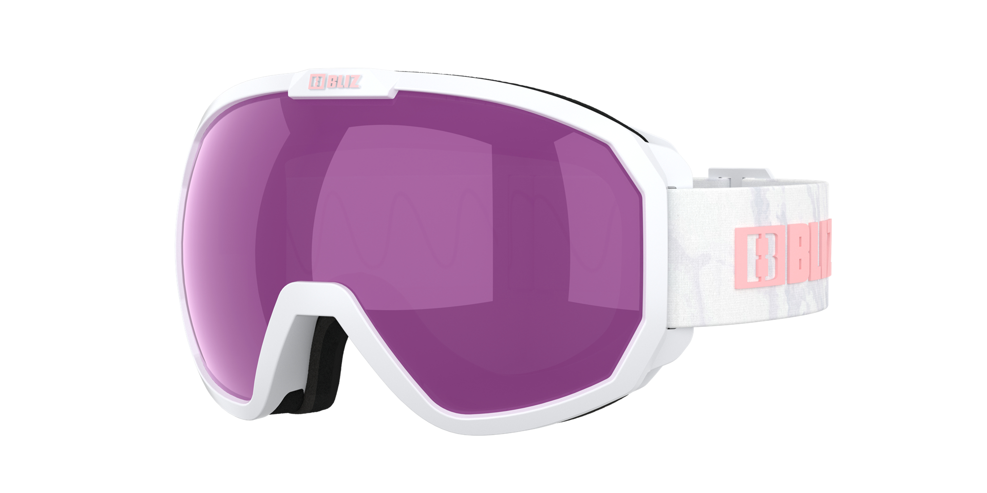 Bliz Charge Otg Ski Goggles Valkoinen Pinkki Ruskea Pinkki | MWKC-43152