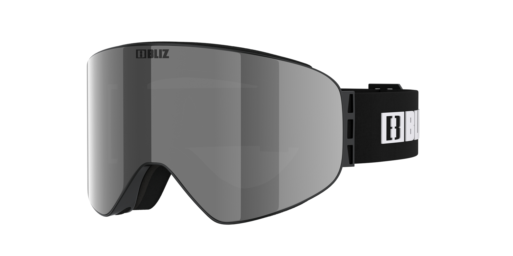 Bliz Flow Ski Goggles Mustat Hopea | JHTC-52016