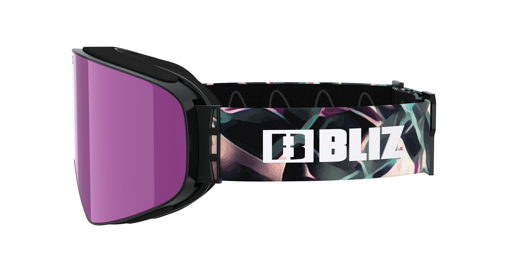 Bliz Flow Ski Goggles Mustat Ruskea Pinkki | ZGJW-45618