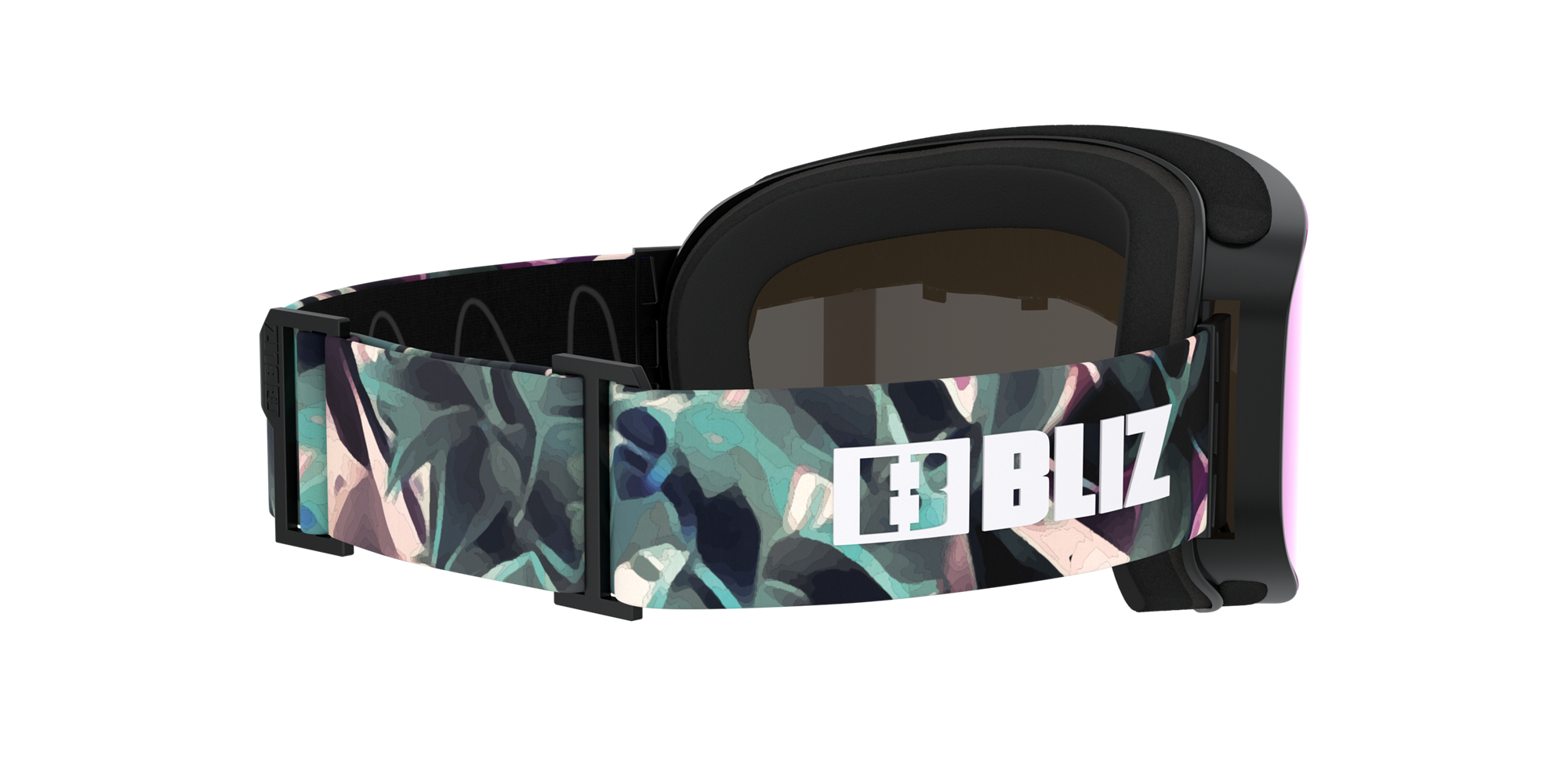 Bliz Flow Ski Goggles Mustat Ruskea Pinkki | ZGJW-45618