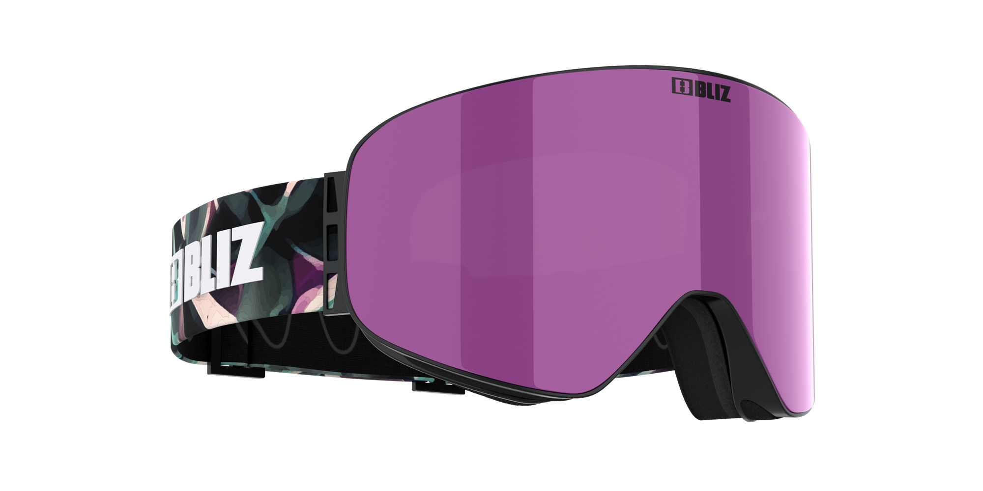 Bliz Flow Ski Goggles Mustat Ruskea Pinkki | ZGJW-45618