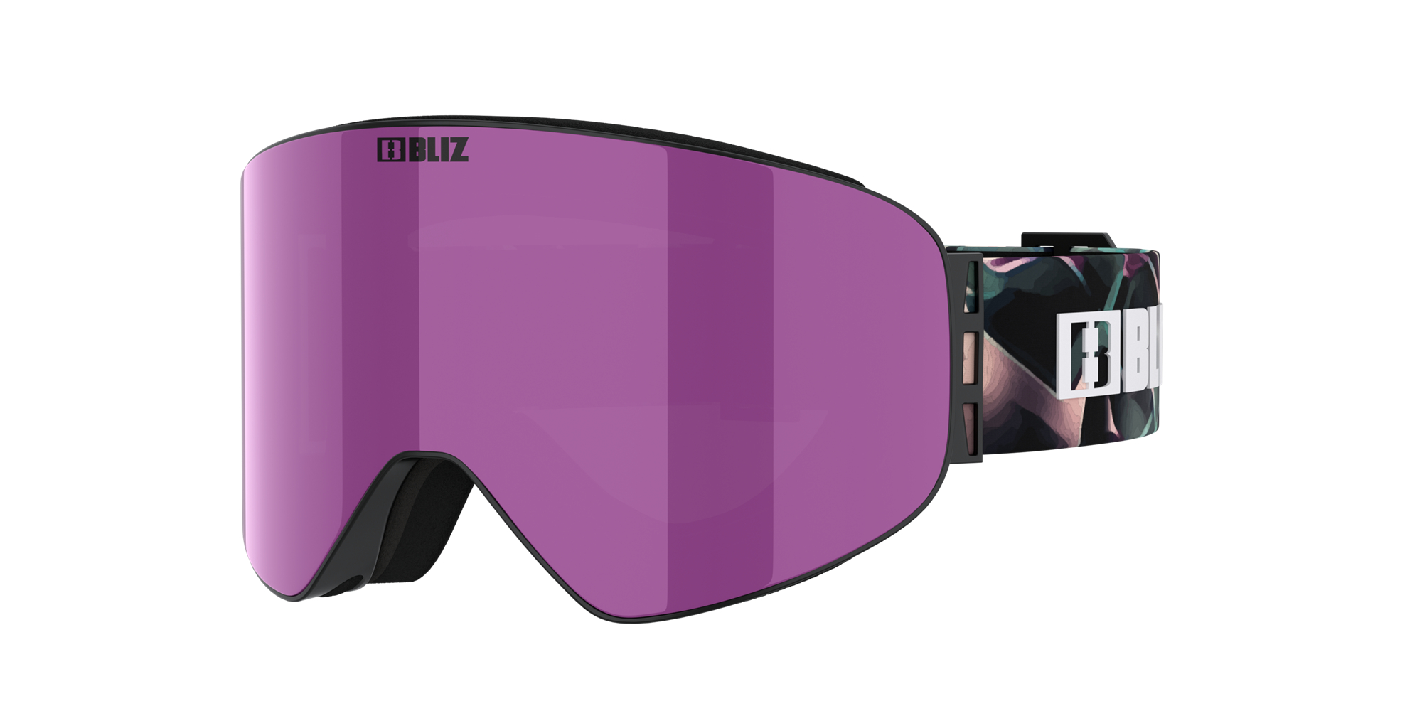 Bliz Flow Ski Goggles Mustat Ruskea Pinkki | ZGJW-45618