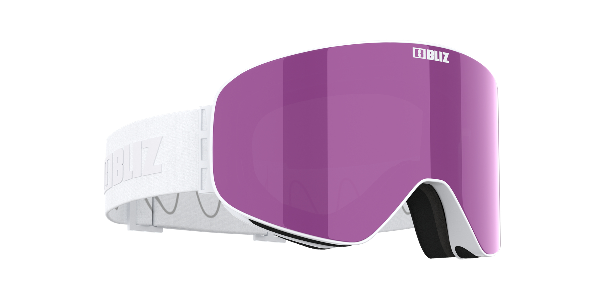 Bliz Flow Ski Goggles Valkoinen Pinkki | FJHY-29064