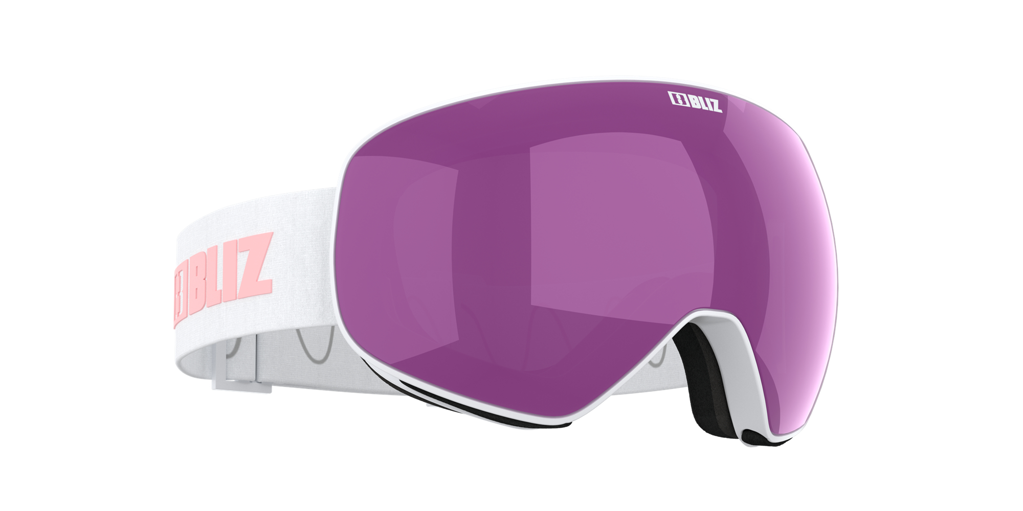 Bliz Floz Ski Goggles Valkoinen Ruskea Pinkki | GYQZ-61087