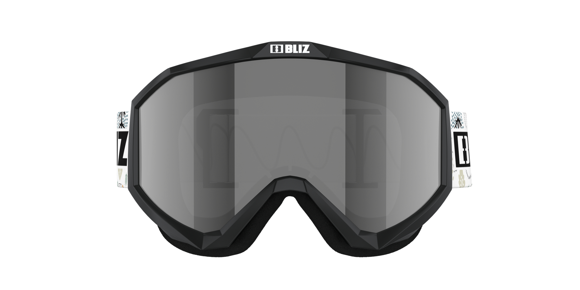 Bliz Liner Jr Ski Goggles Mustat Valkoinen | QEBJ-80156