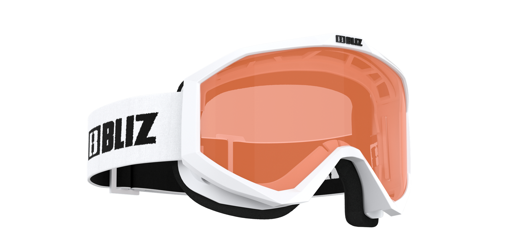 Bliz Liner Jr Ski Goggles Valkoinen Mustat Oranssi | LHUG-36402