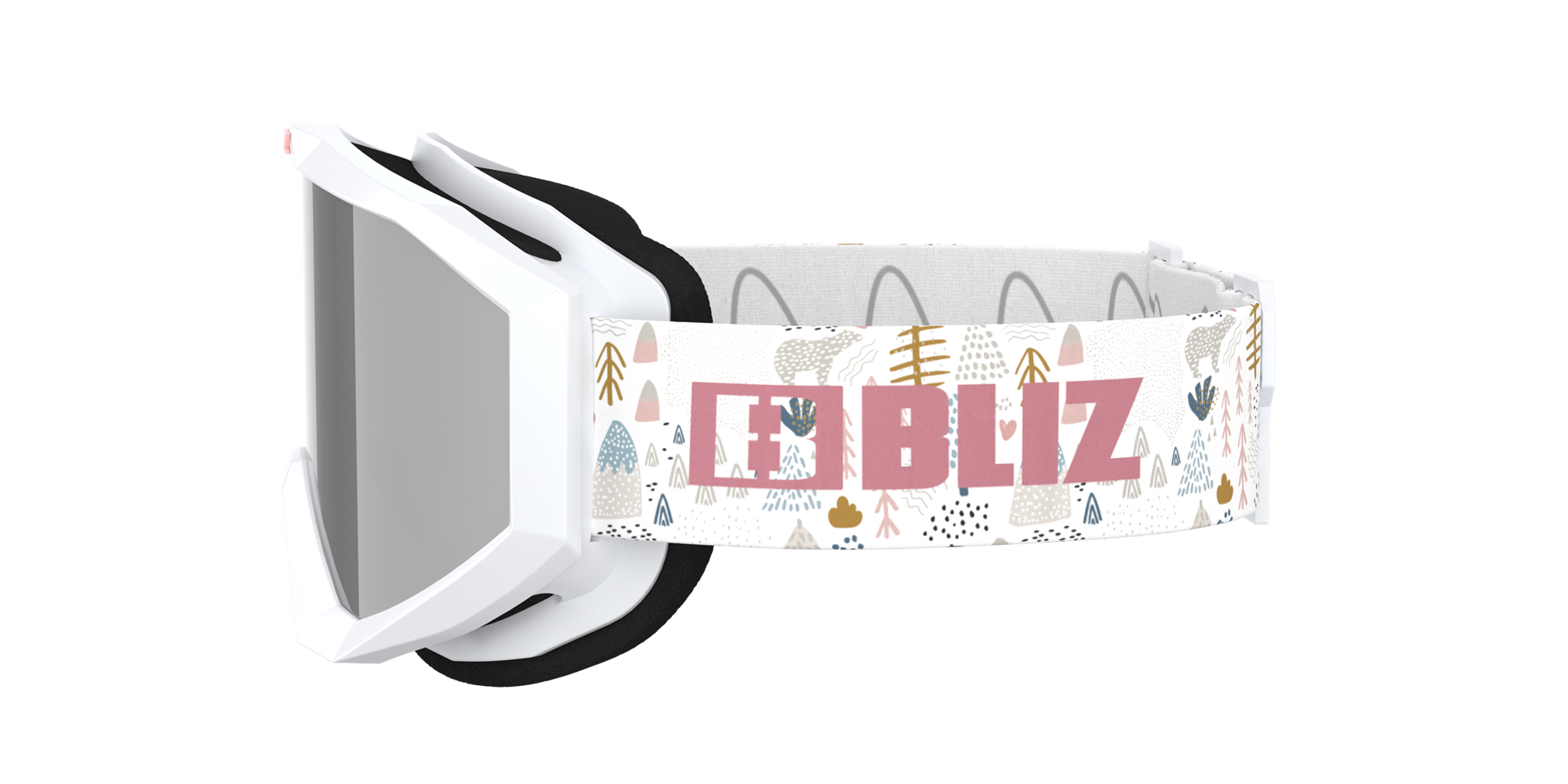 Bliz Liner Jr Ski Goggles Valkoinen Pinkki | NLKA-46208