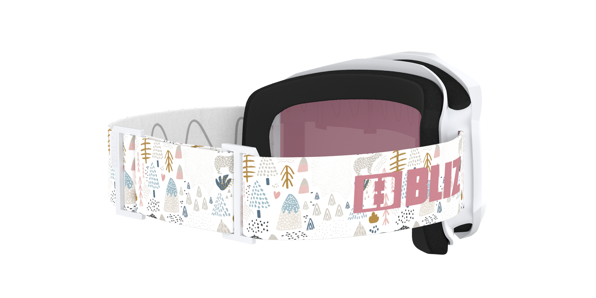 Bliz Liner Jr Ski Goggles Valkoinen Pinkki | NLKA-46208