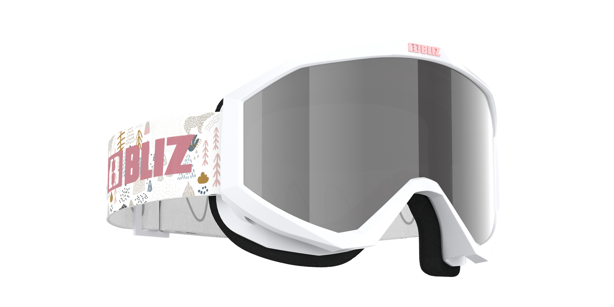 Bliz Liner Jr Ski Goggles Valkoinen Pinkki | NLKA-46208