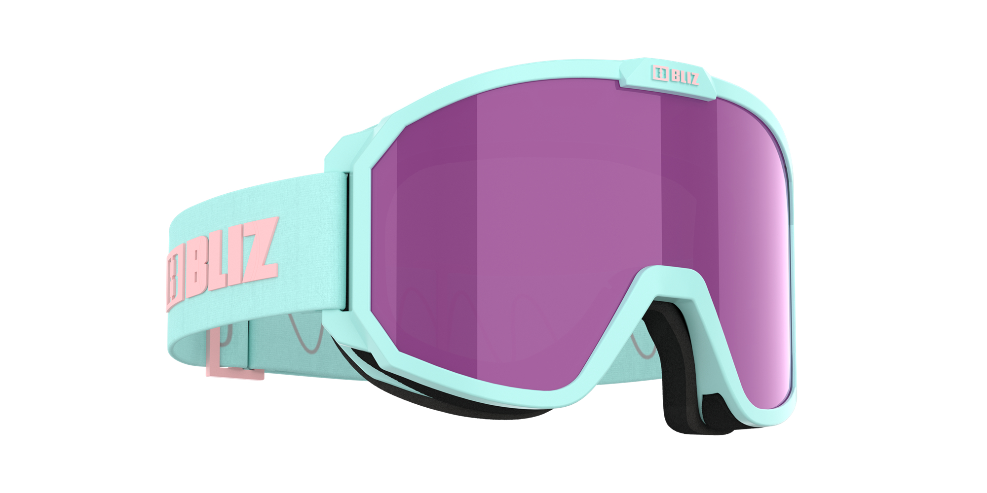 Bliz Rave Ski Goggles Minttu Pinkki Ruskea Pinkki | MWHD-76981