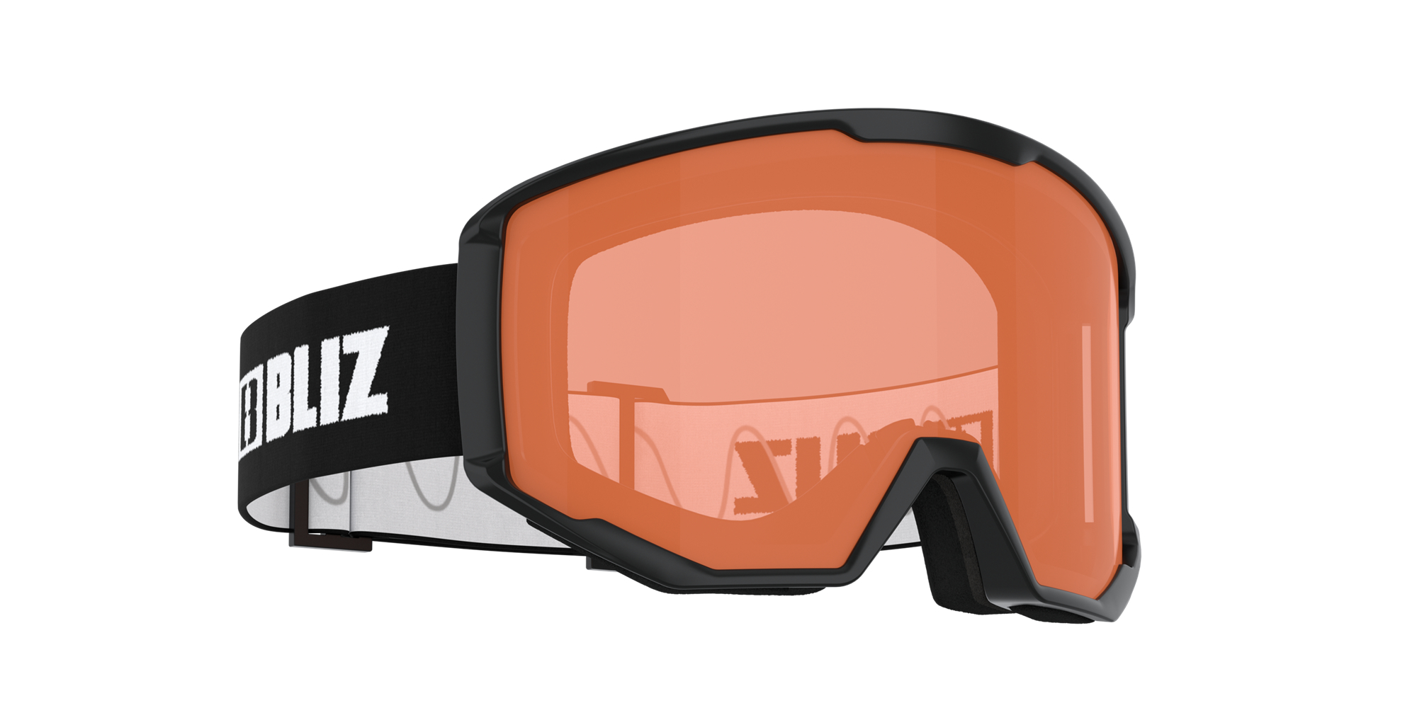 Bliz Spark Ski Goggles Mustat Oranssi | THUF-57941